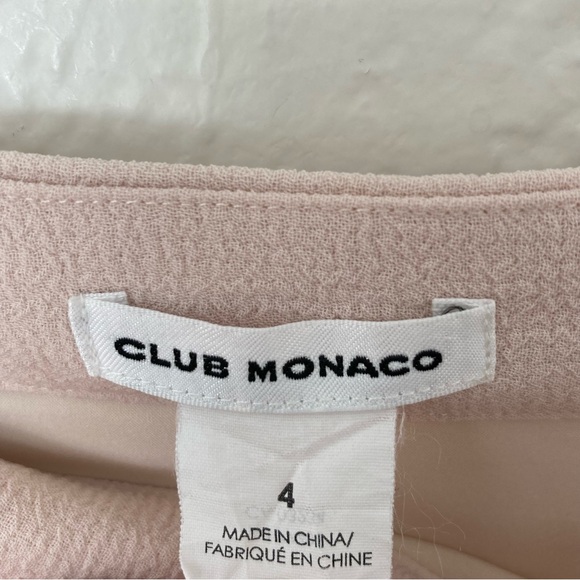 Club Monaco Light Pink RuffleTiered Mini Skirt, Size 4 - Picture 4 of 5